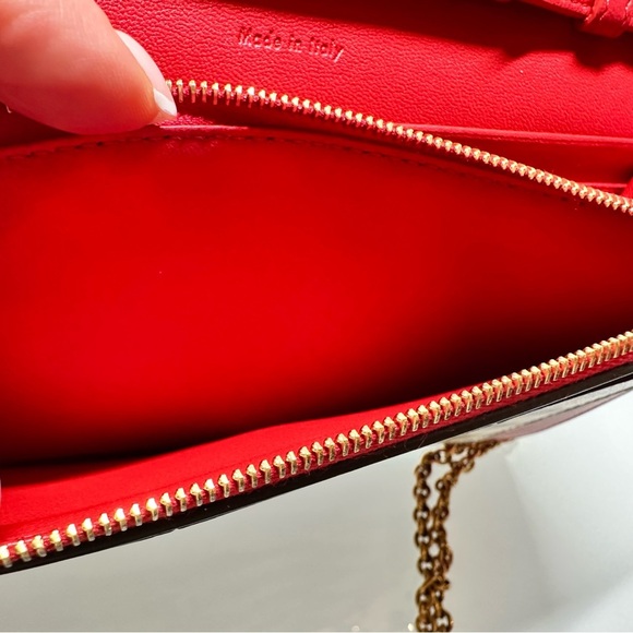 Celine Tricolor Pocket Envelope Wallet on Chain - Picture 6 of 11